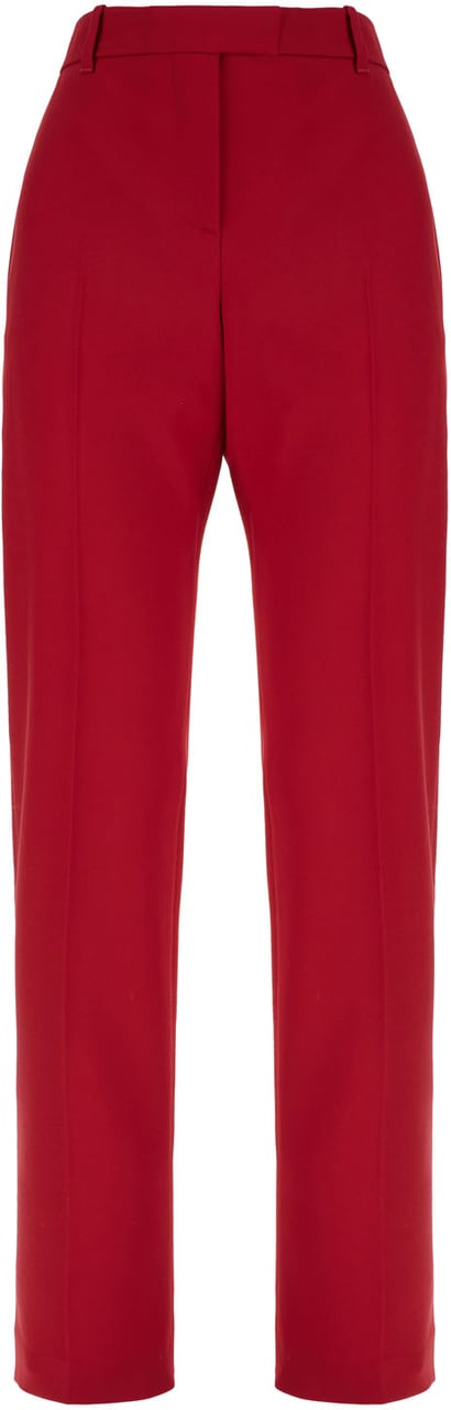 Alexander McQueen Alexander McQueen Red stretch wool blend pants Rood