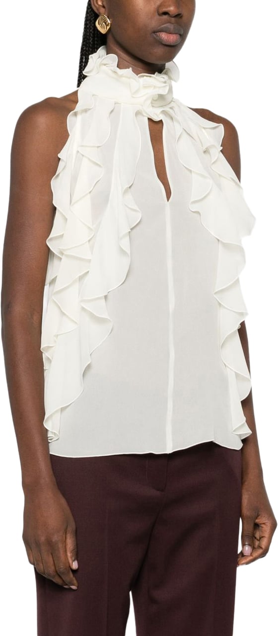 Alexander McQueen Top White Wit