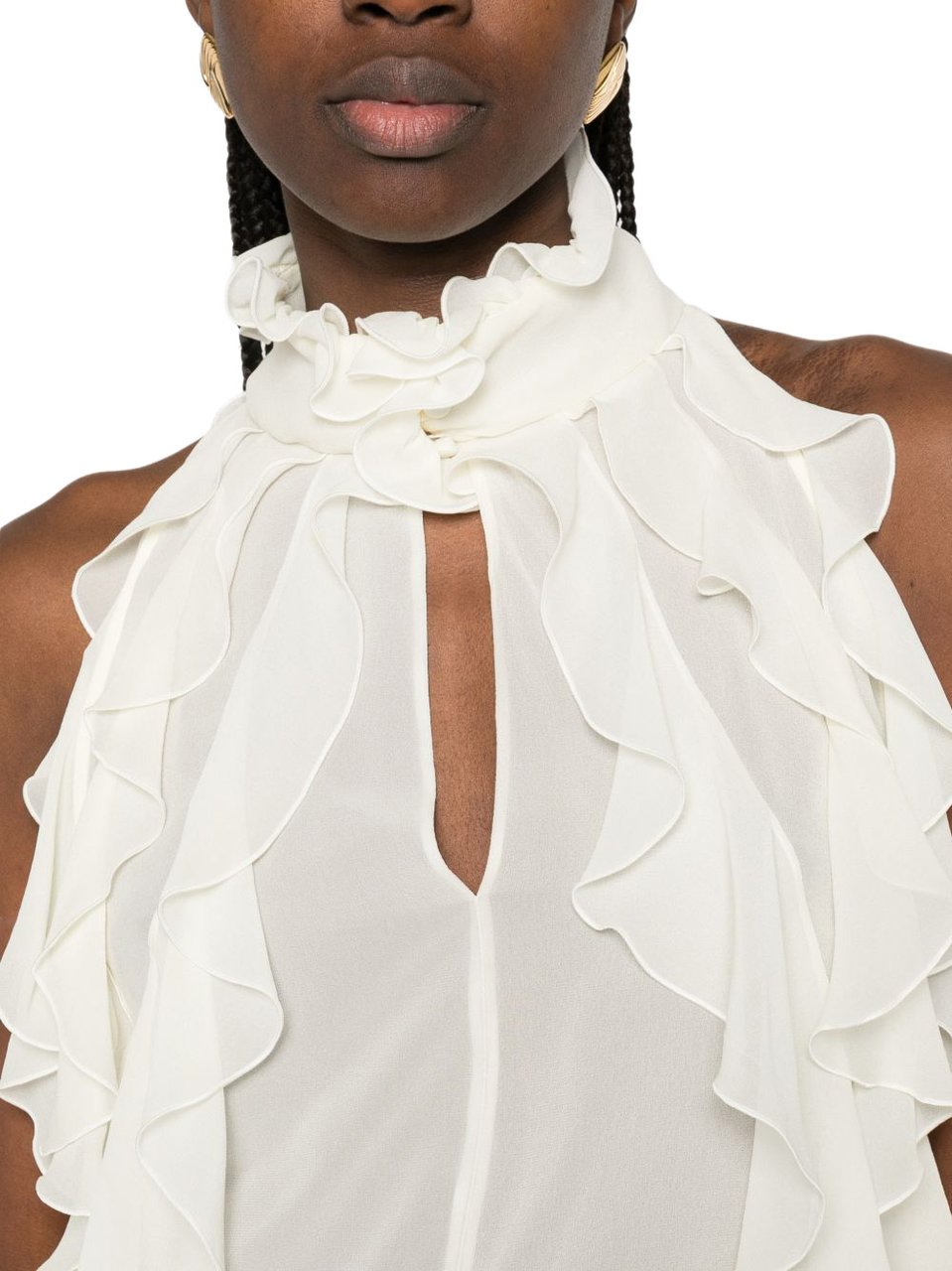 Alexander McQueen Top White Wit