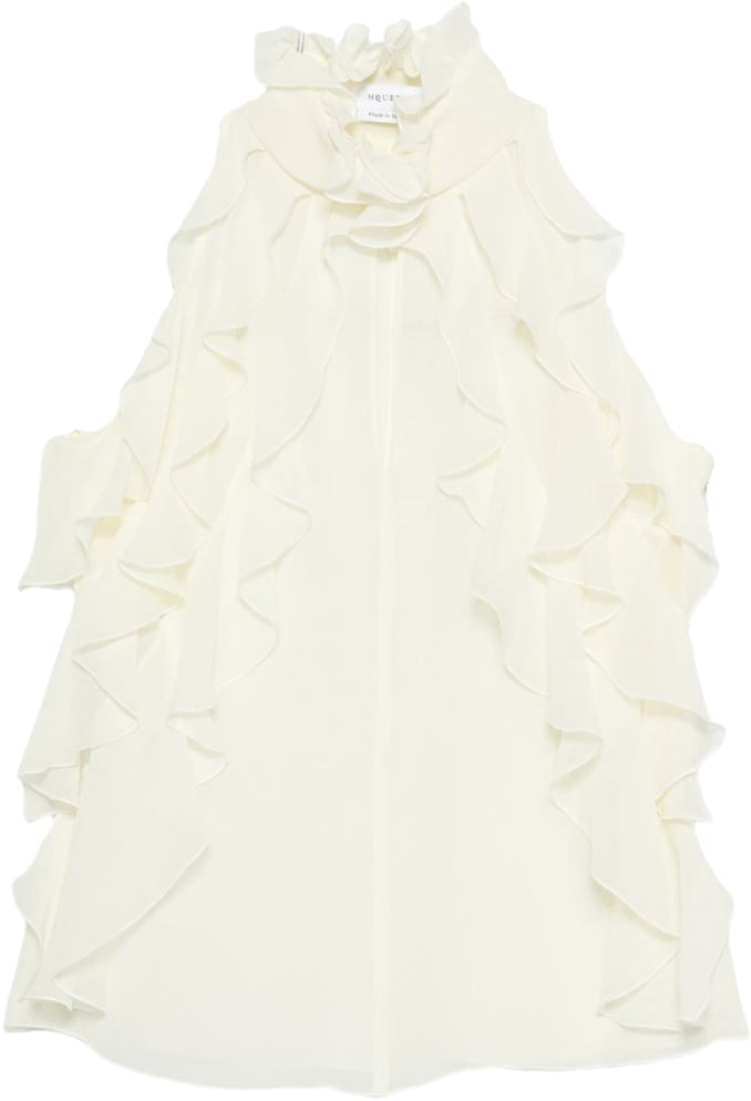Alexander McQueen Top White Wit
