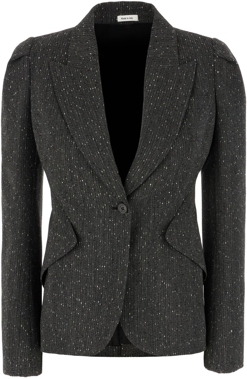 Alexander Mcqueen Embroidered stretch wool blazer Divers