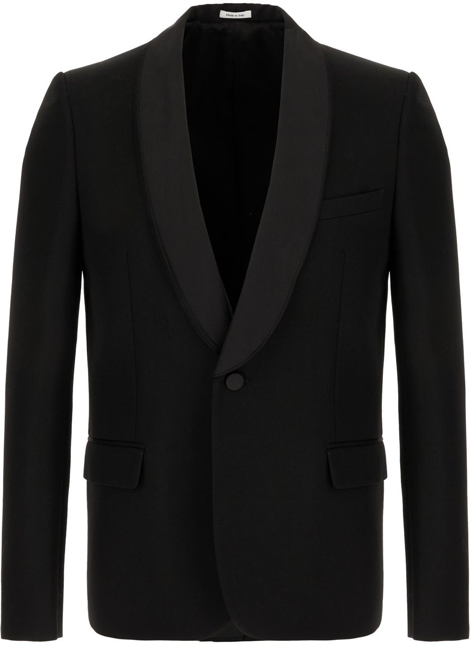 Alexander McQueen Alexander McQueen Black wool blazer Zwart