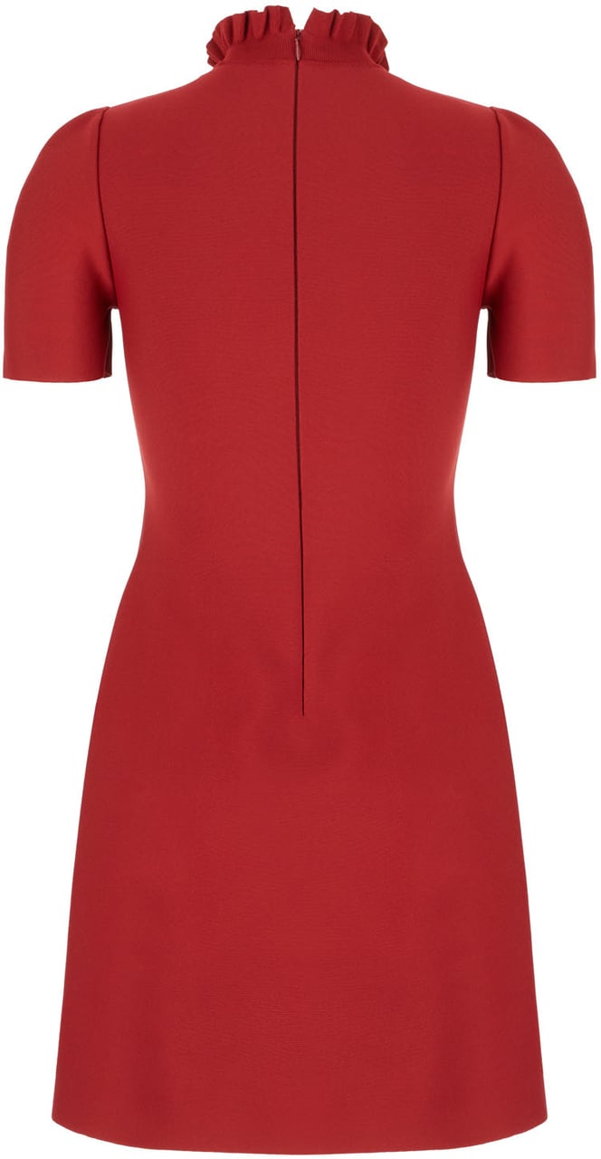 Alexander McQueen Alexander McQueen Red stretch viscose blend dress Rood