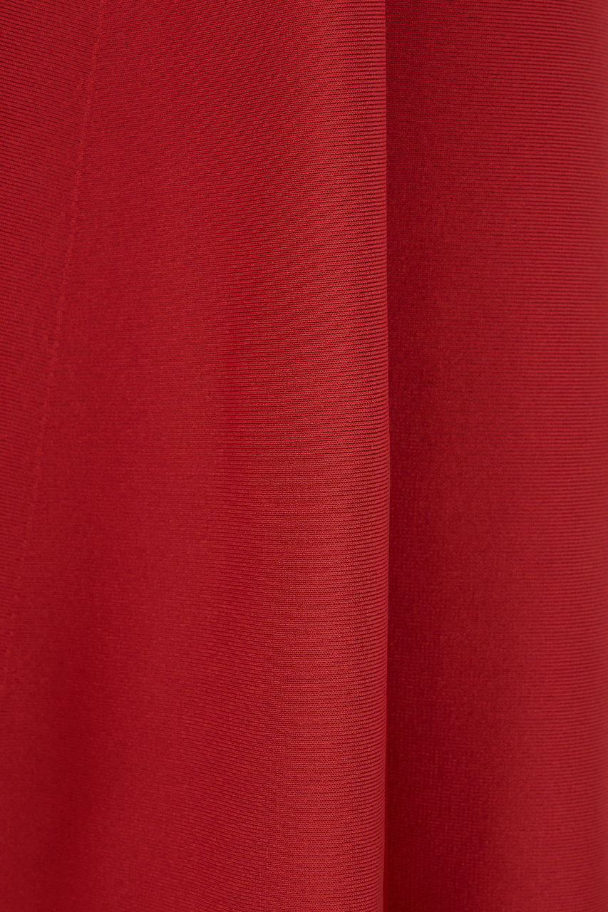 Alexander McQueen Alexander McQueen Red stretch viscose blend dress Rood