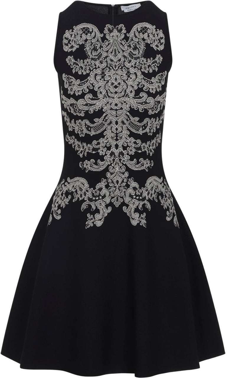 Alexander Mcqueen Viscose Mini Dress Divers