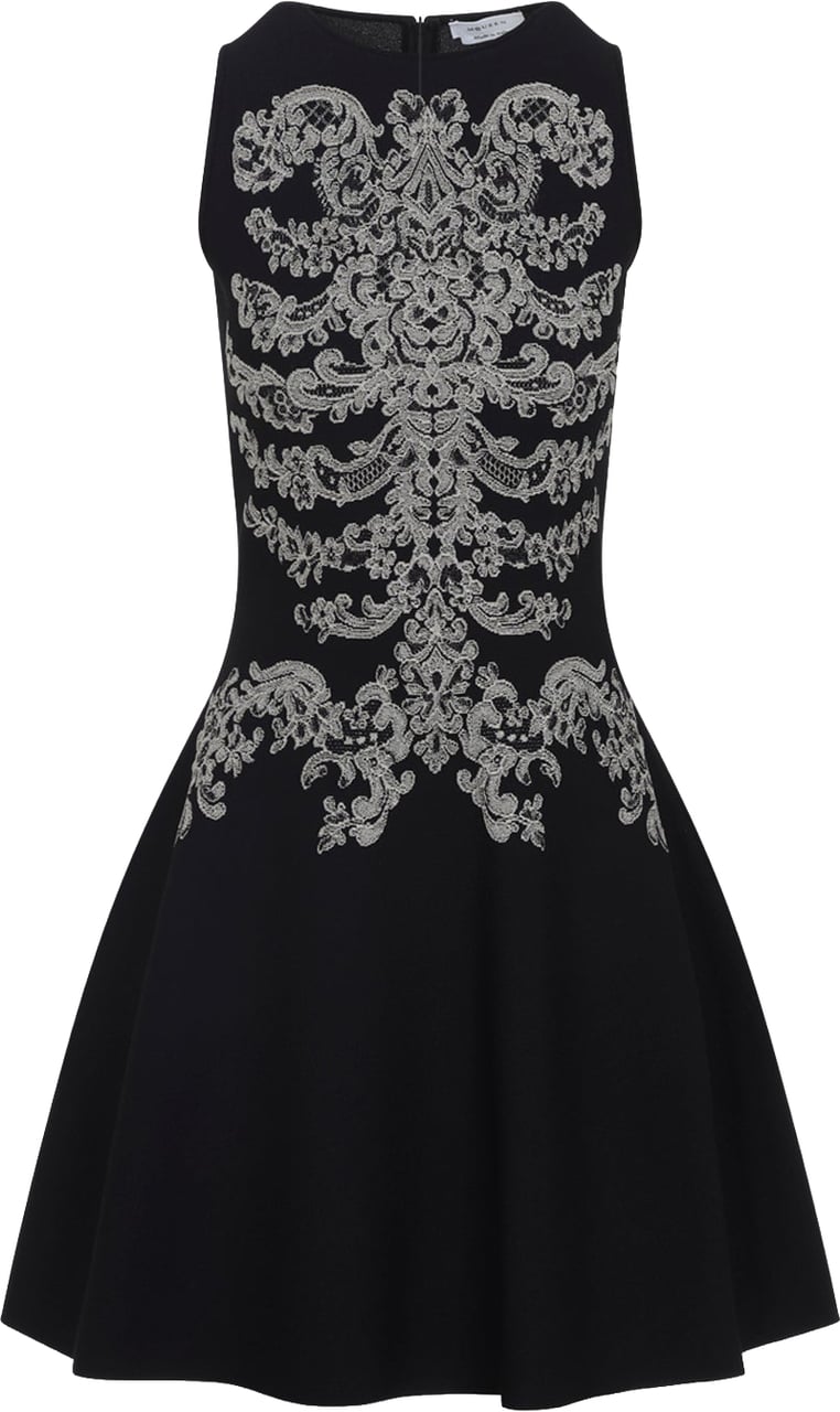 Alexander Mcqueen Viscose Mini Dress Divers