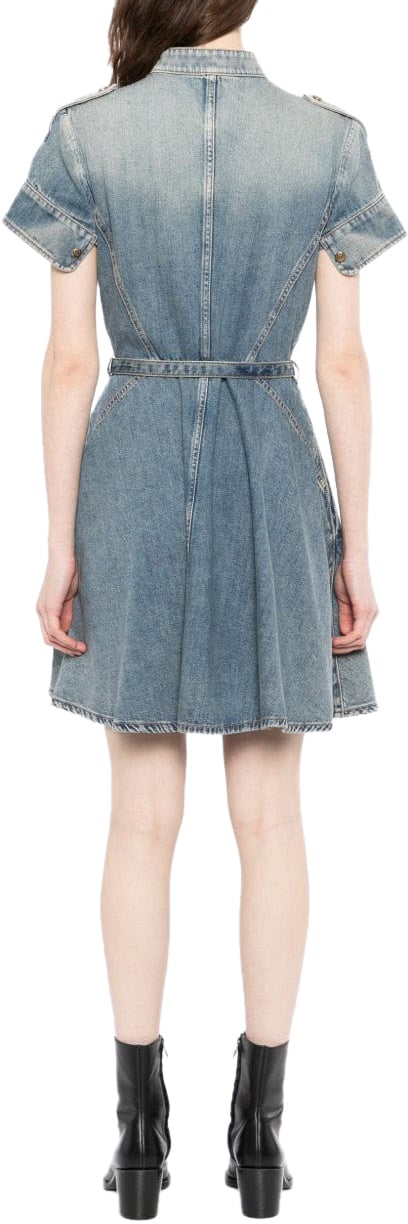 Alexander McQueen Dresses Blue Blauw