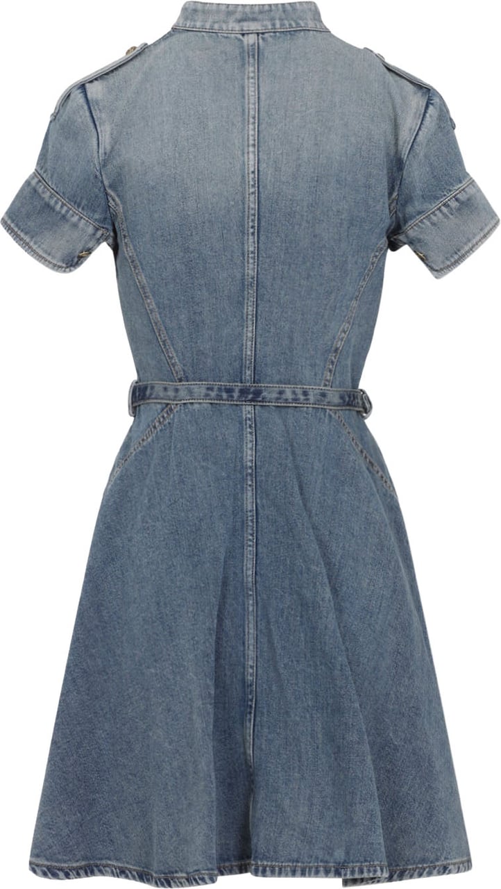 Alexander Mcqueen Denim Mini Dress Divers