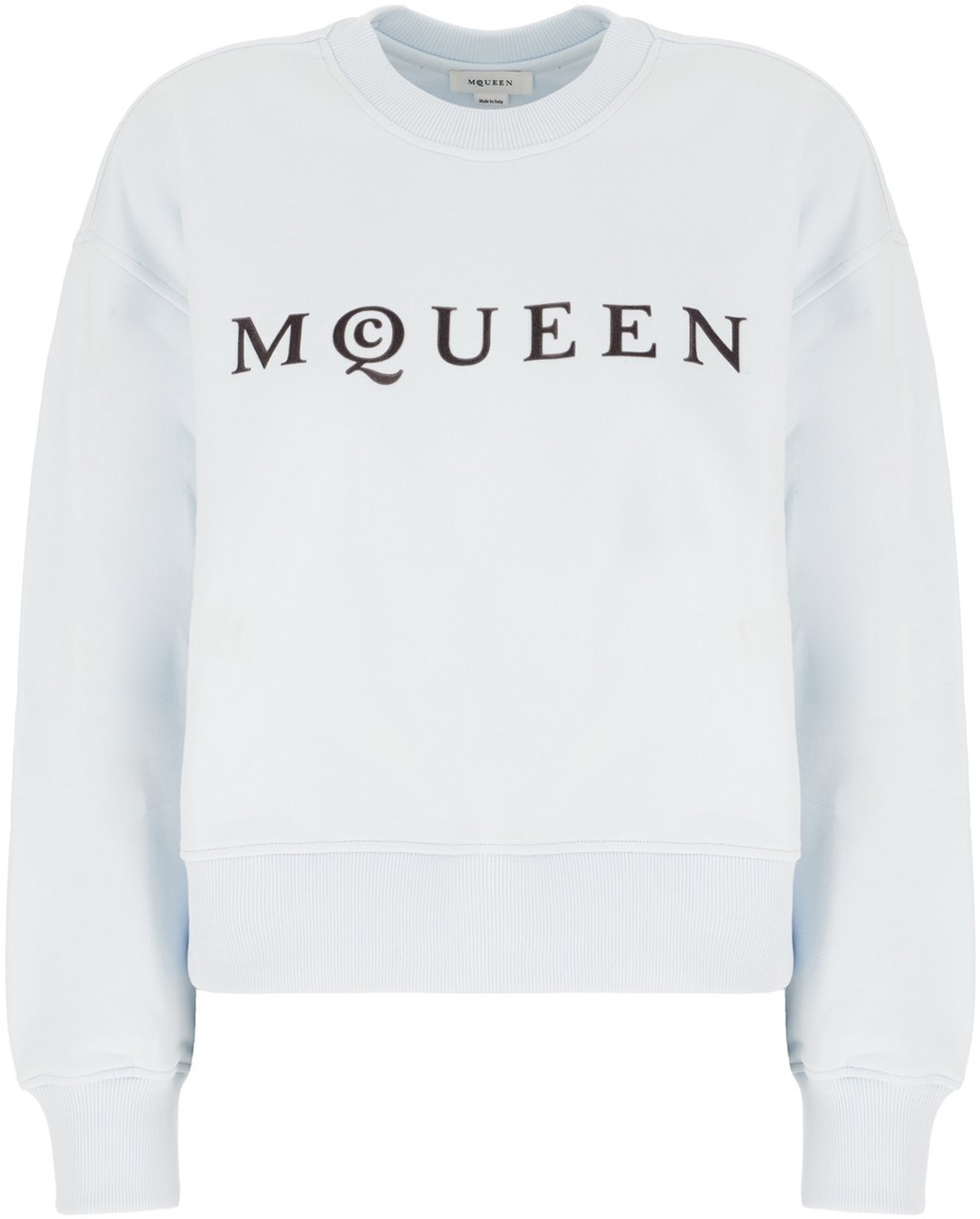 Alexander McQueen Alexander Mcqueen Ice cotton blend sweatshirt Lichtblauw