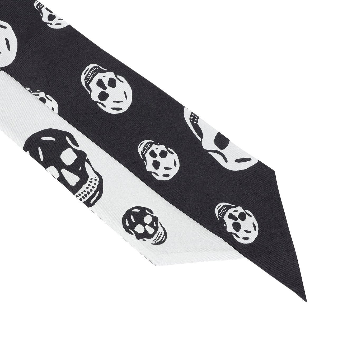 Alexander Mcqueen Skull Ribbon Scarf Divers