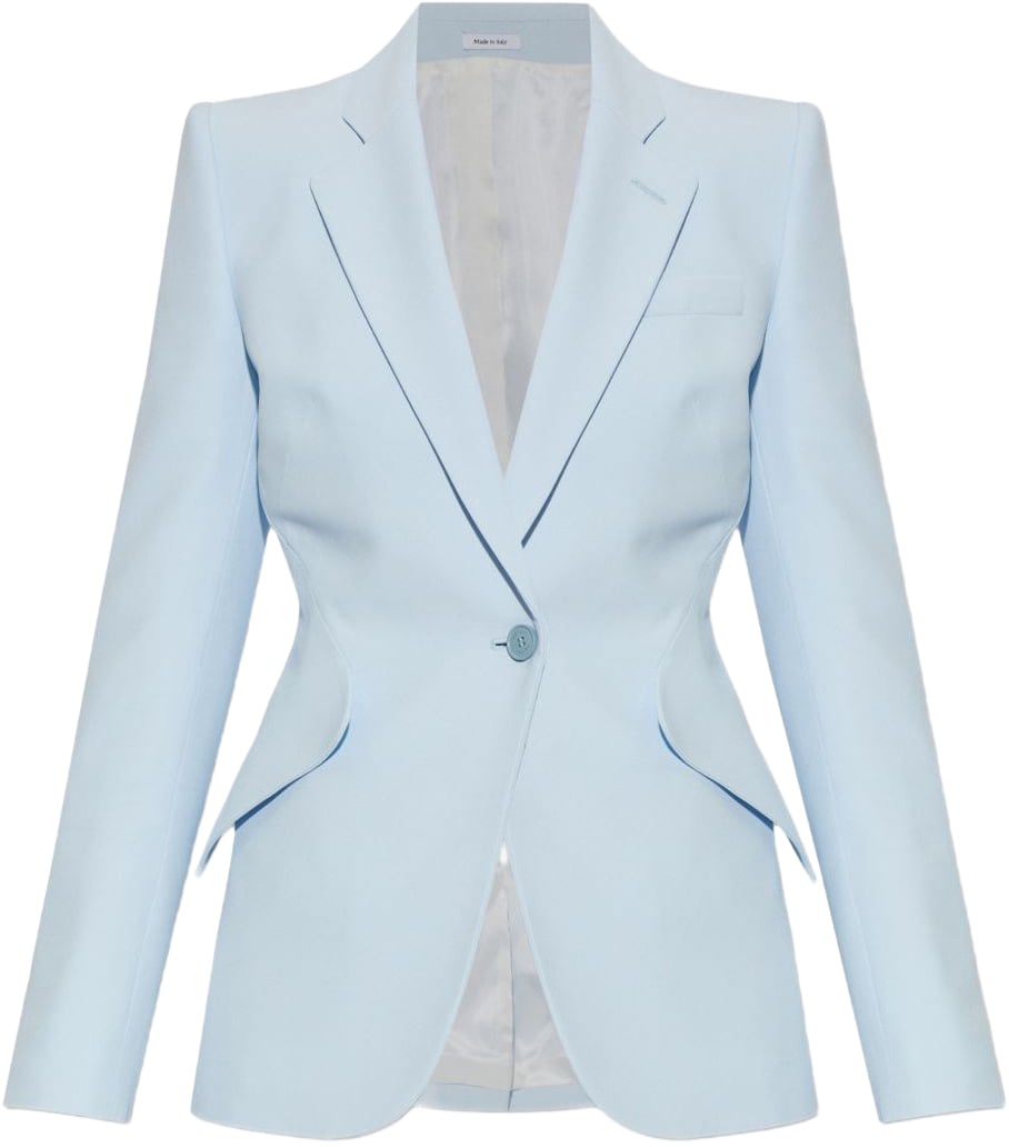 Alexander McQueen Dresses Clear Blue Blauw