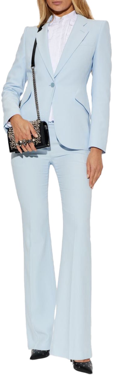 Alexander McQueen Dresses Clear Blue Blauw