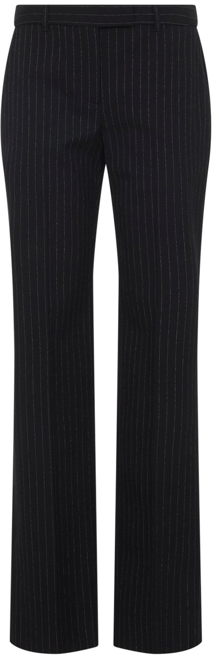 Alexander Mcqueen Pinstripe Lurex Pants Divers