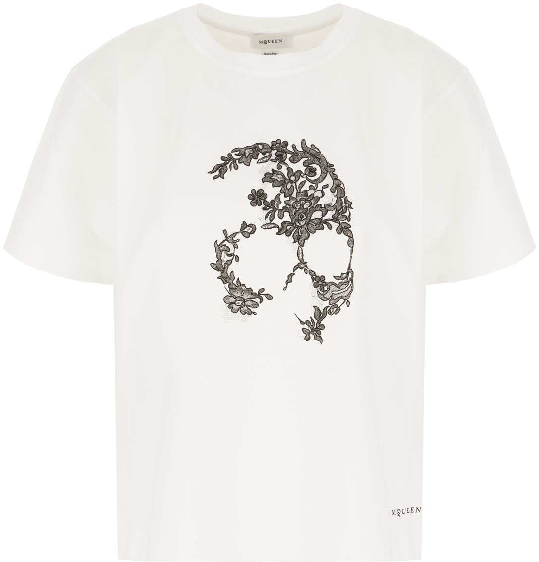 Alexander McQueen Alexander Mcqueen White cotton t-shirt Wit