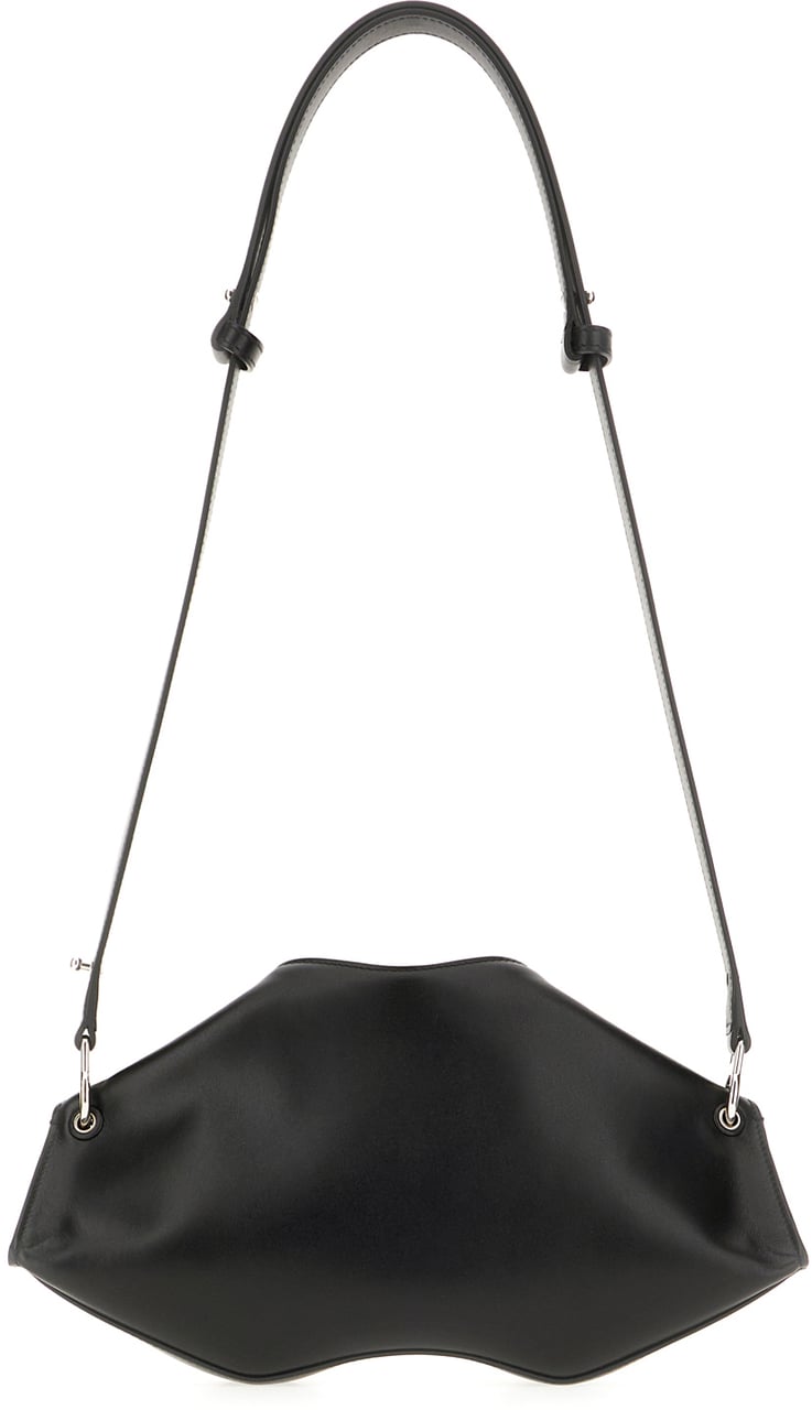 Alexander McQueen Alexander Mcqueen Black leather Manta shoulder bag Zwart
