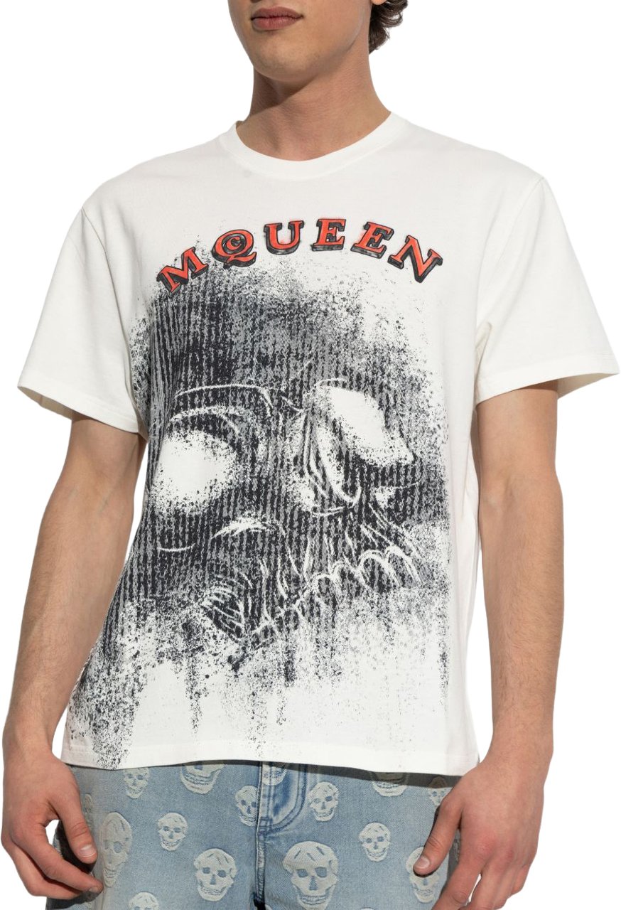 Alexander McQueen T-Shirts And Polos White Wit