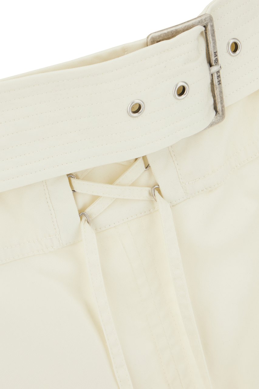 Alexander Mcqueen Ivory cotton bermuda shorts Neutraal