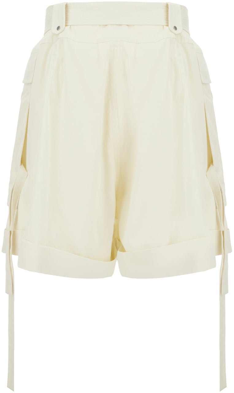 Alexander Mcqueen Ivory cotton bermuda shorts Neutraal