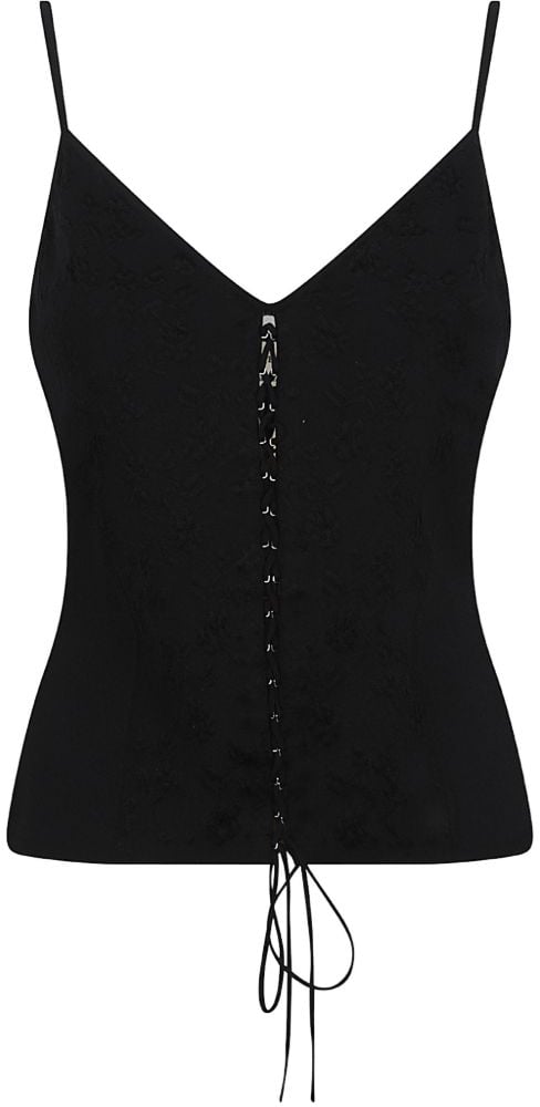 Alexander McQueen Top Nero Zwart