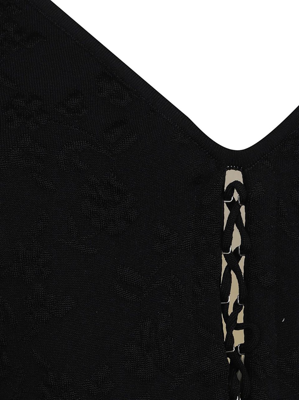 Alexander McQueen Top Nero Zwart