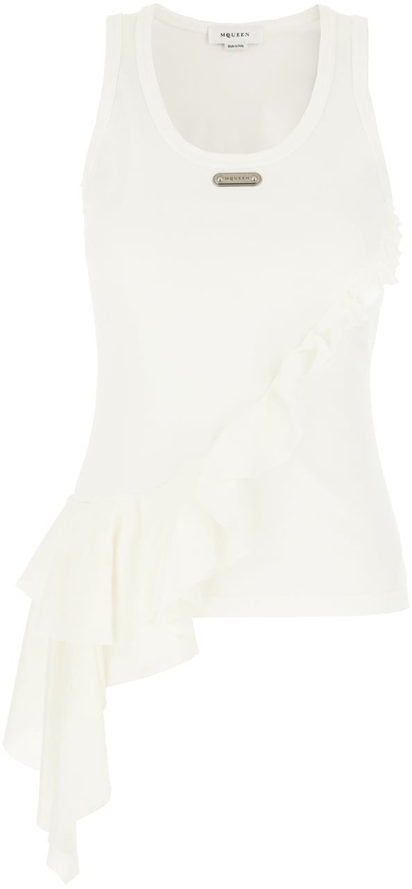 Alexander Mcqueen White cotton top Wit