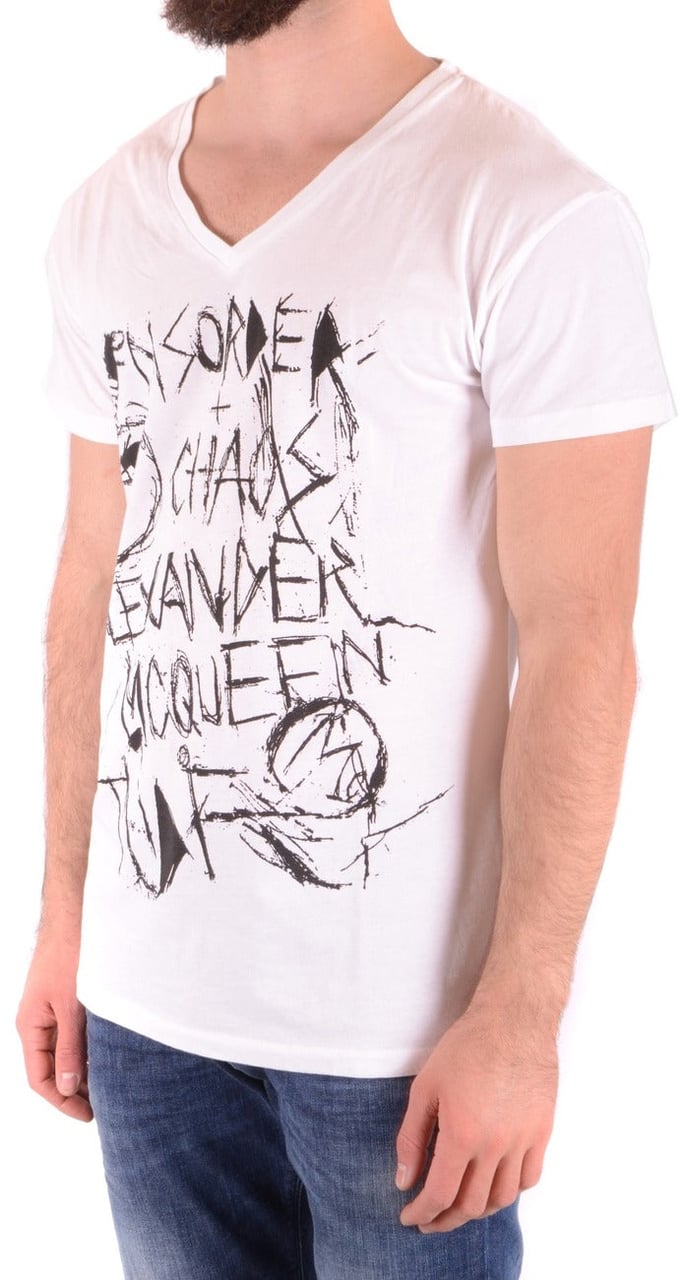 Alexander Mcqueen Men T-Shirt Wit