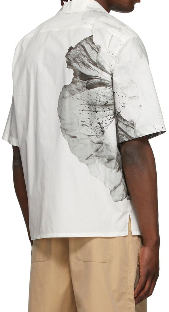 Alexander McQueen Alexander McQueen White Cotton Shortsleeve Shirt Wit