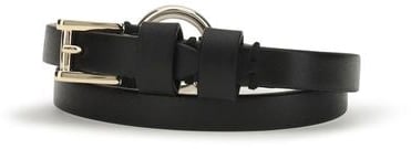 Alexander McQueen Alexander McQueen Black Calf Leather Bos Taurus Bracelet Zwart