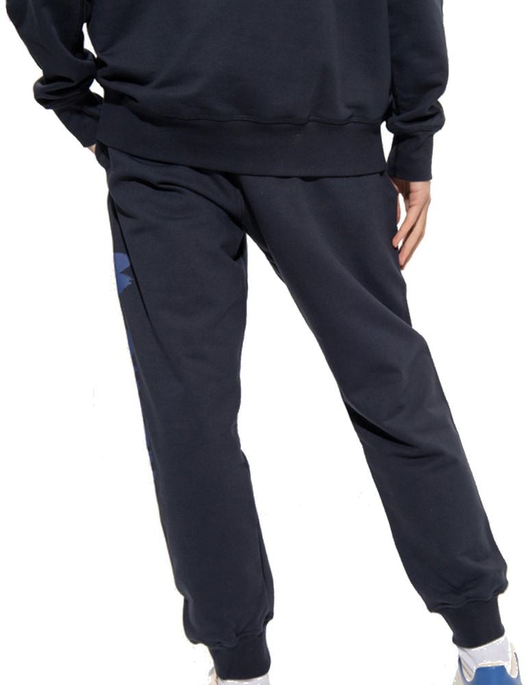 Alexander McQueen Blue Cotton Joggers (Workout Pants) Blauw