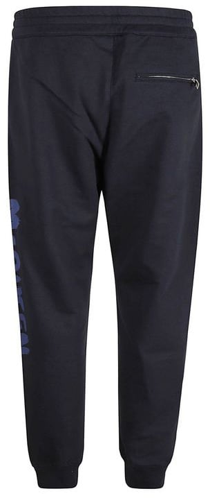 Alexander McQueen Blue Cotton Joggers (Workout Pants) Blauw