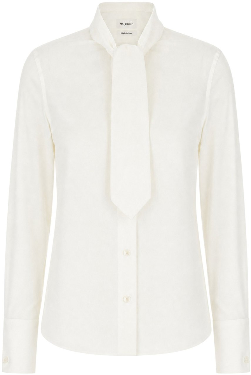 Alexander Mcqueen White silk blouse Wit