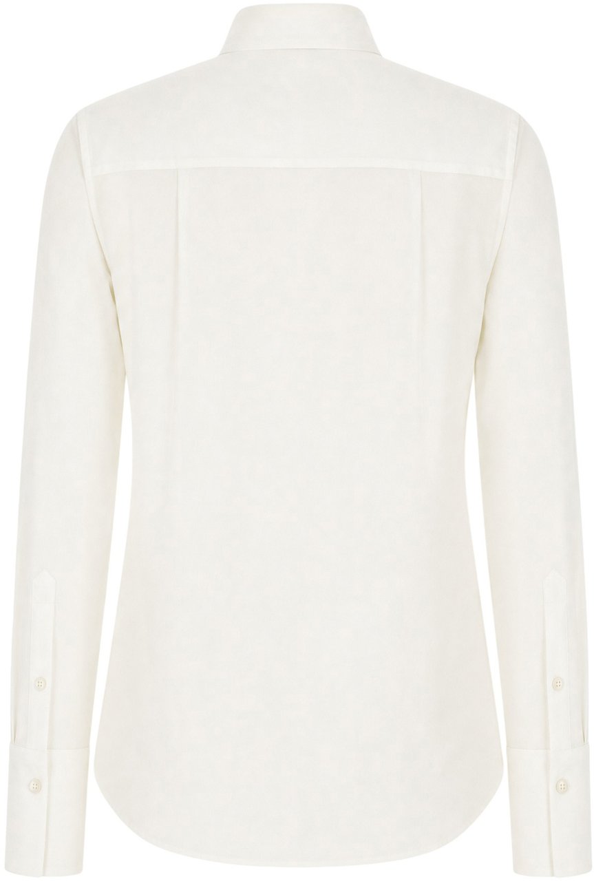 Alexander Mcqueen White silk blouse Wit