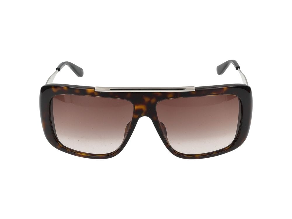 Alexander McQueen Sunglasses Alexander McQueen AM0492S 003 Havana Silver Brown 60/13/140 Bruin
