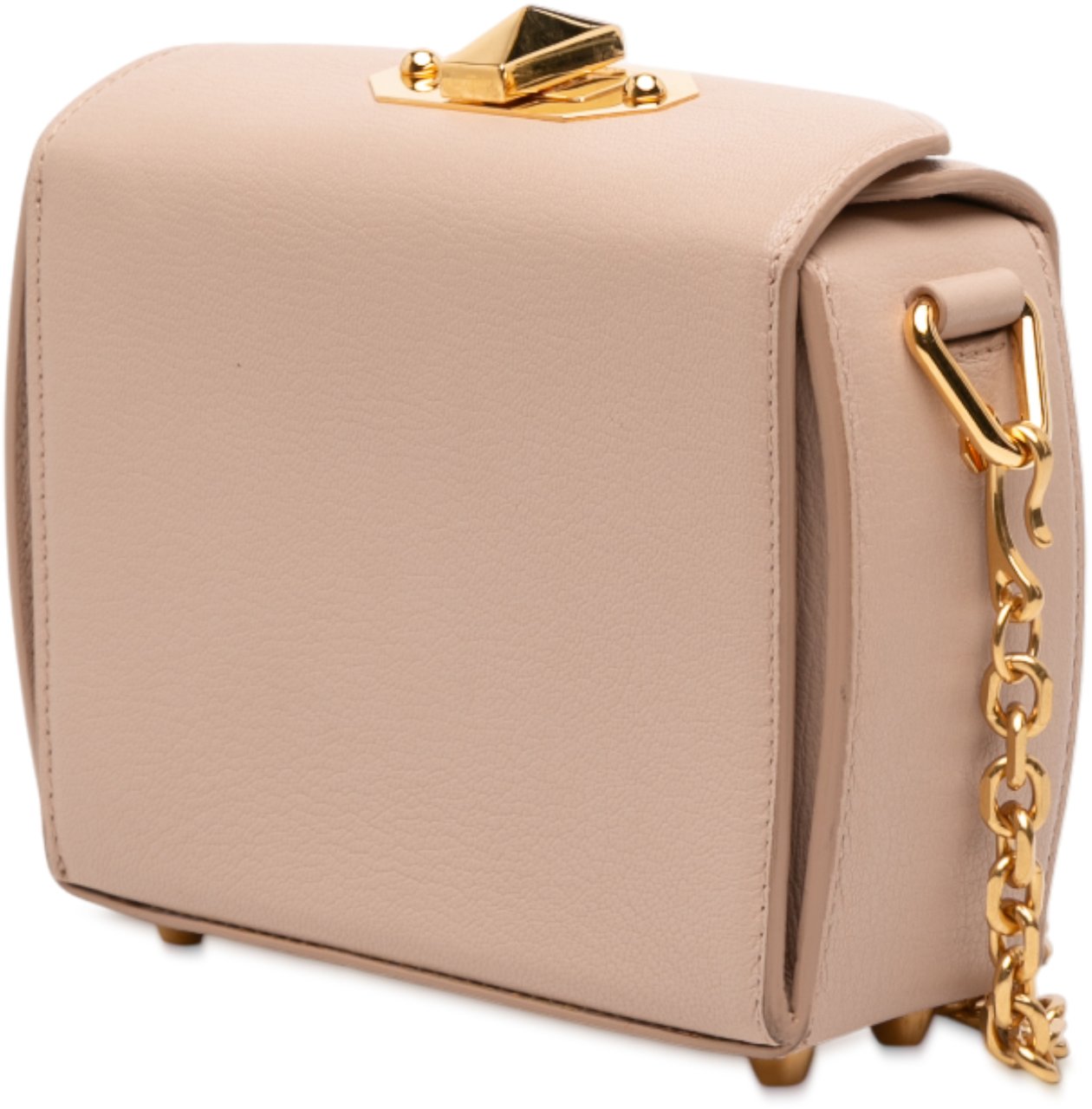 Alexander McQueen Leather Box 16 Crossbody Bruin