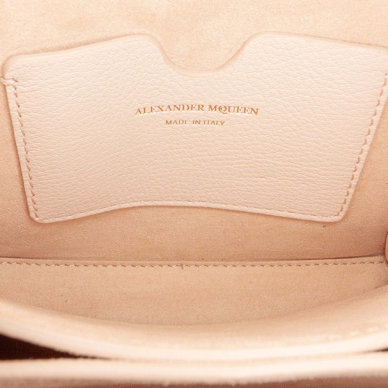 Alexander McQueen Leather Box 16 Crossbody Bruin