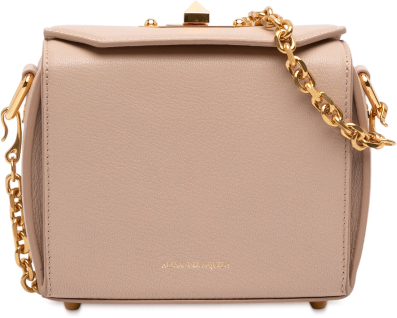 Alexander McQueen Leather Box 16 Crossbody Bruin