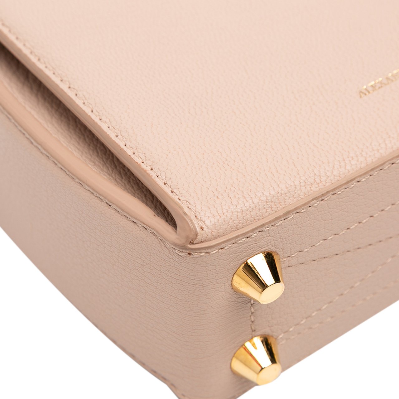 Alexander McQueen Leather Box 16 Crossbody Bruin