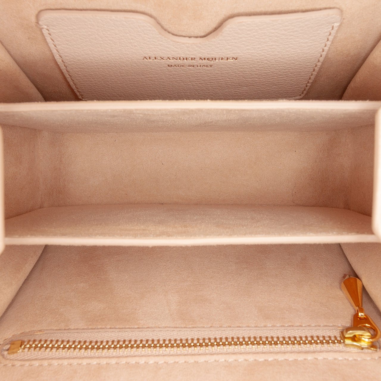 Alexander McQueen Leather Box 16 Crossbody Bruin