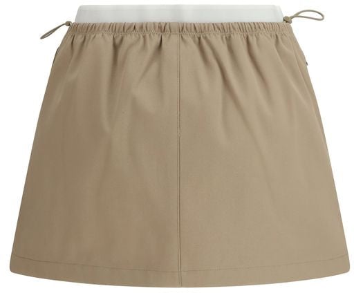 Alexander Wang Alexander Wang Beige Cotton Mini Skirt Beige