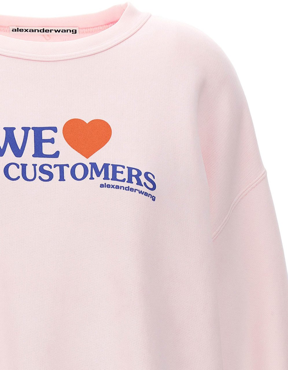 Alexander Wang Multicolor Cotton Sweatshirt Roze