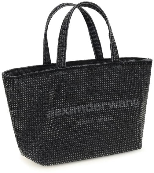 Alexander Wang Gray Cotton Shoulder Bag Grijs
