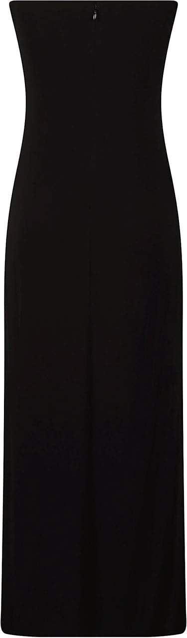 Alexander Wang High Low Strapless Mini Dress Black Zwart