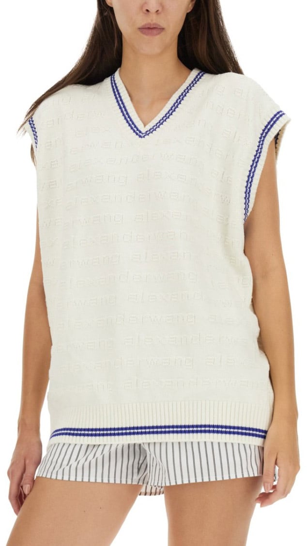 Alexander Wang V-Neck Vest Neutraal