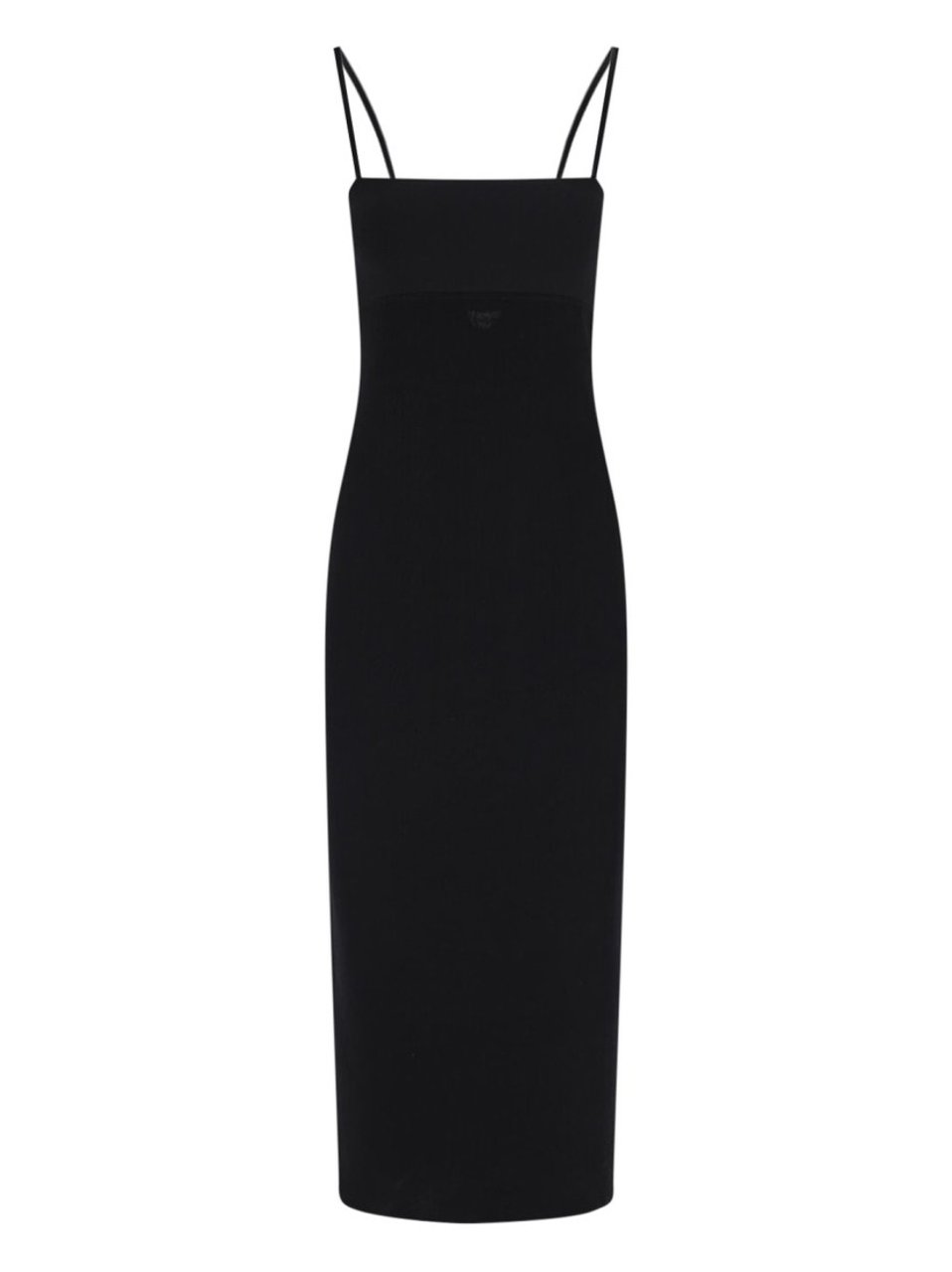 Alexander Wang Logo Midi Dress – Black Zwart