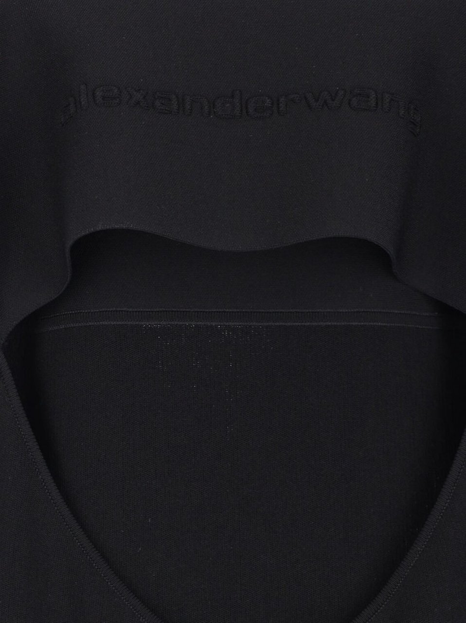 Alexander Wang Logo Midi Dress – Black Zwart