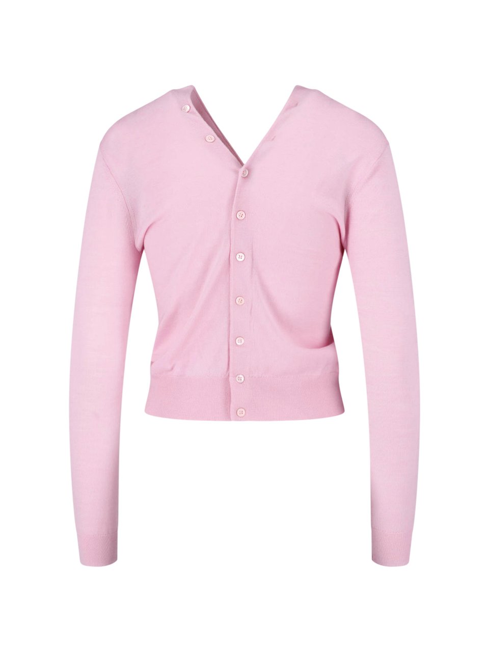 Alexander Wang Pink Wool Button Cardigan Roze
