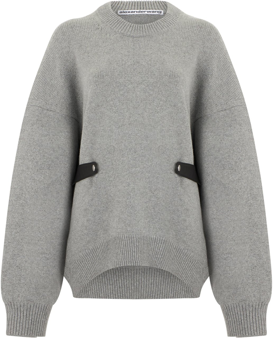Alexander Wang Sweater in mixed wool with detail Grijs
