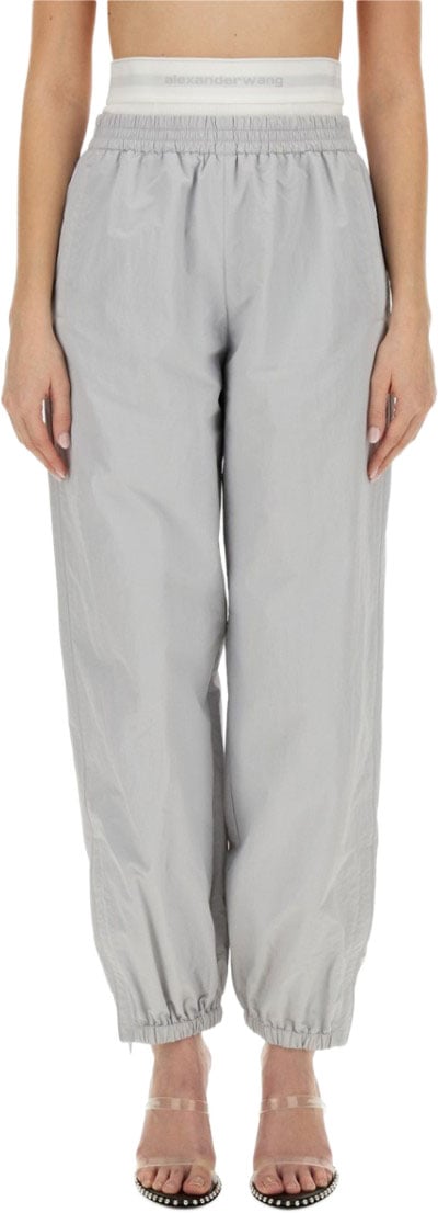 Alexander Wang Sports Pants With Integrated Underwear Grijs