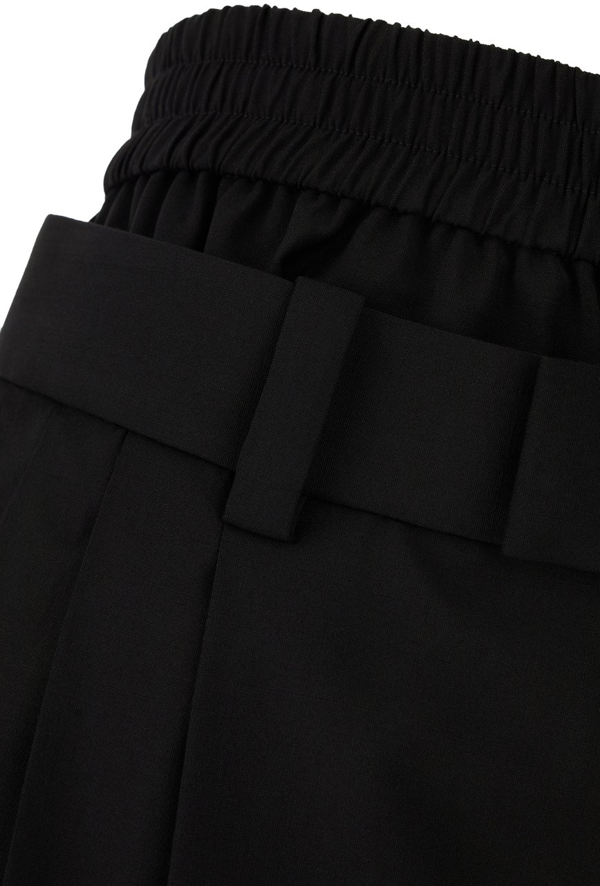 Alexander Wang Alexander Wang Black stretch wool blend pants Zwart