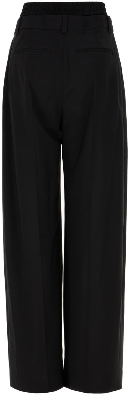 Alexander Wang Alexander Wang Black stretch wool blend pants Zwart
